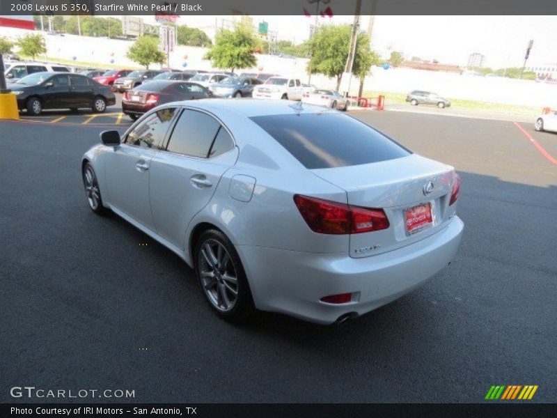 Starfire White Pearl / Black 2008 Lexus IS 350