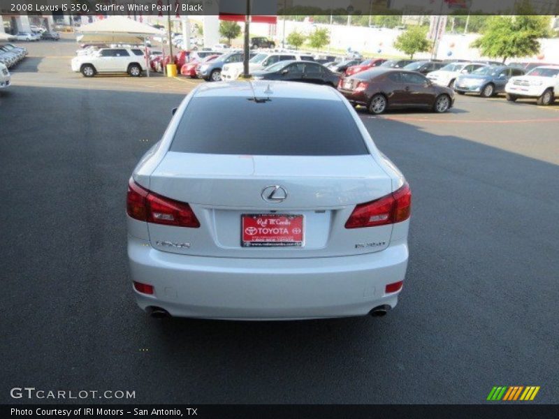 Starfire White Pearl / Black 2008 Lexus IS 350