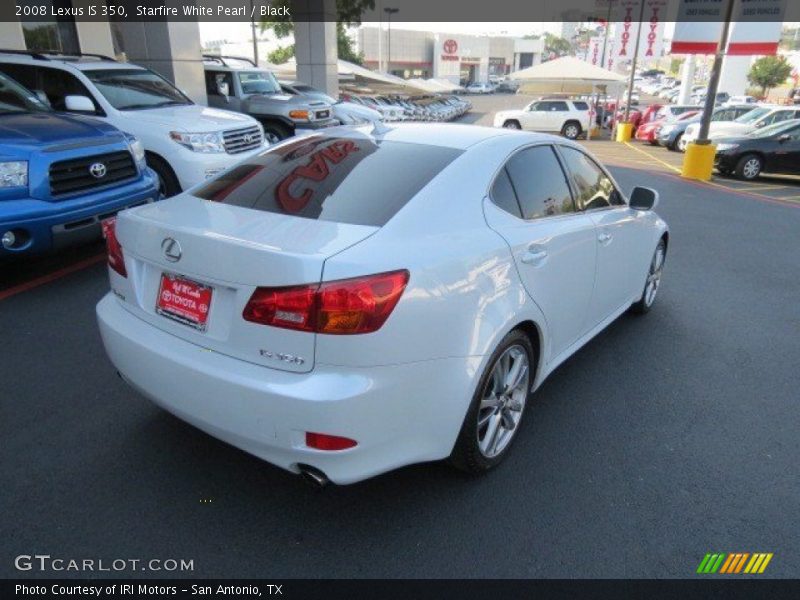 Starfire White Pearl / Black 2008 Lexus IS 350