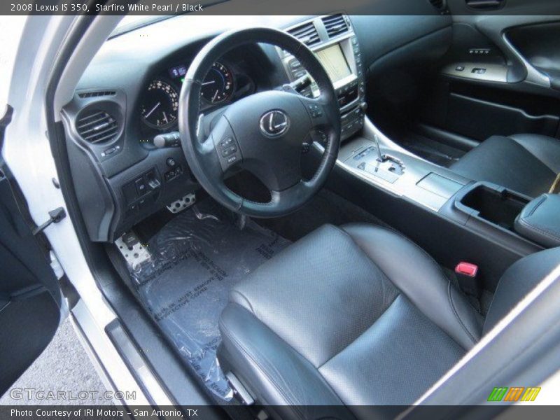 Starfire White Pearl / Black 2008 Lexus IS 350