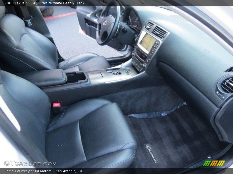 Starfire White Pearl / Black 2008 Lexus IS 350