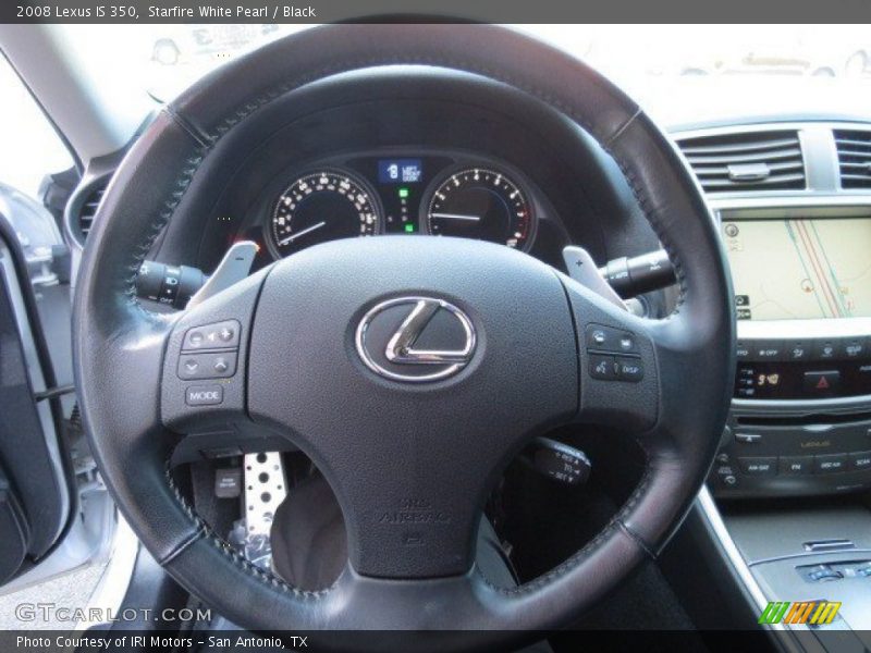 Starfire White Pearl / Black 2008 Lexus IS 350