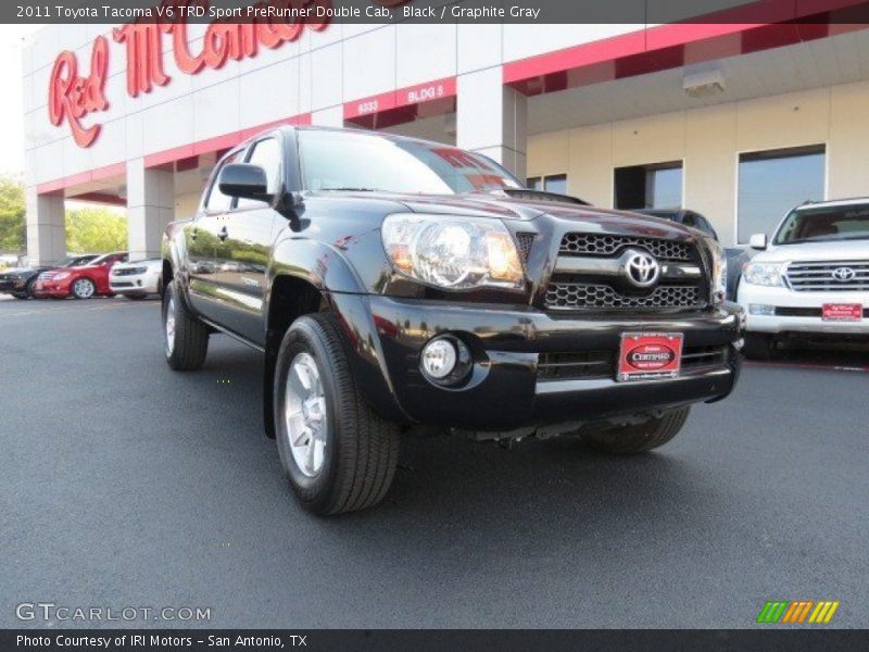 Black / Graphite Gray 2011 Toyota Tacoma V6 TRD Sport PreRunner Double Cab