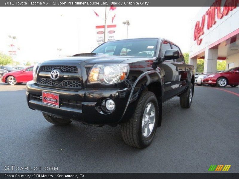 Black / Graphite Gray 2011 Toyota Tacoma V6 TRD Sport PreRunner Double Cab