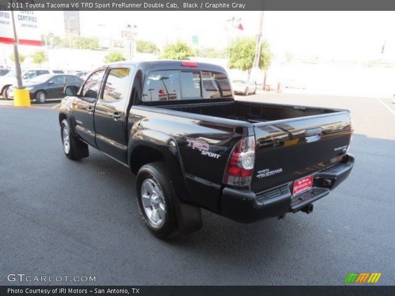 Black / Graphite Gray 2011 Toyota Tacoma V6 TRD Sport PreRunner Double Cab