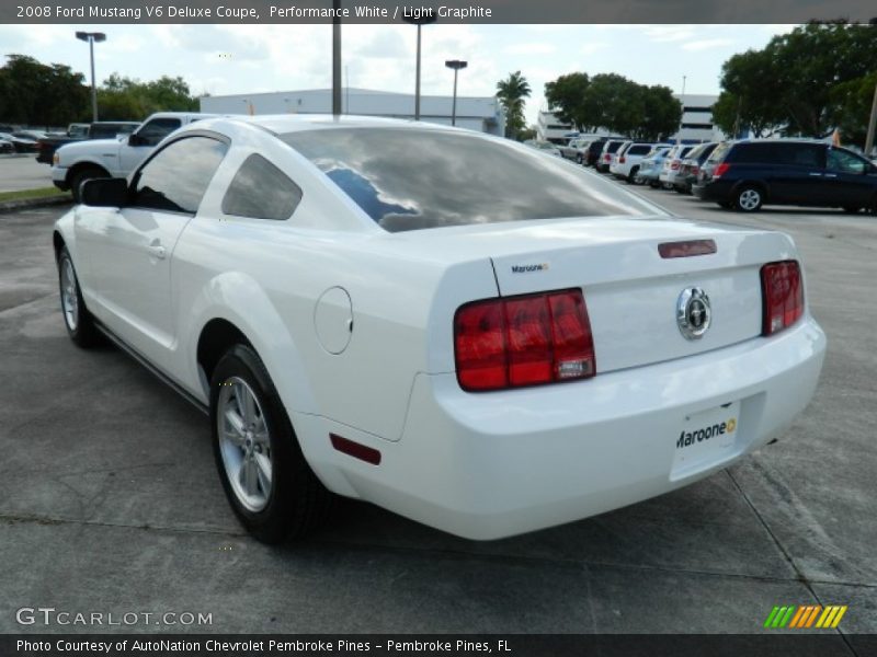 Performance White / Light Graphite 2008 Ford Mustang V6 Deluxe Coupe