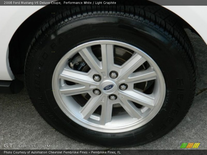 Performance White / Light Graphite 2008 Ford Mustang V6 Deluxe Coupe