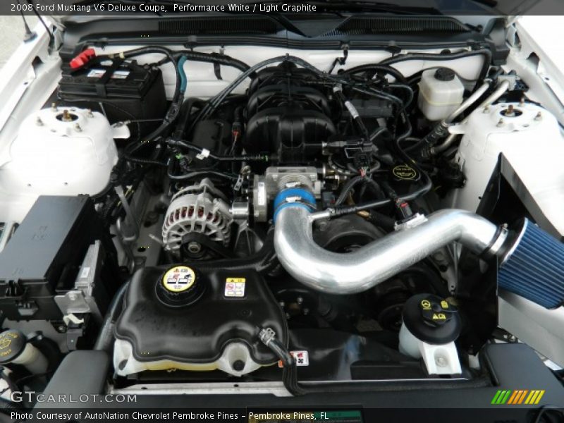 Performance White / Light Graphite 2008 Ford Mustang V6 Deluxe Coupe