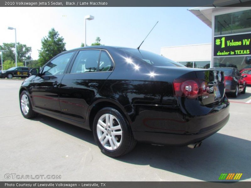 Black / Latte Macchiato 2010 Volkswagen Jetta S Sedan