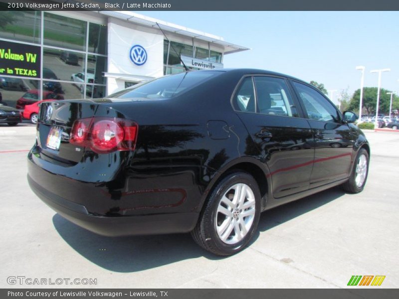 Black / Latte Macchiato 2010 Volkswagen Jetta S Sedan