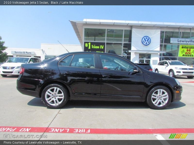 Black / Latte Macchiato 2010 Volkswagen Jetta S Sedan