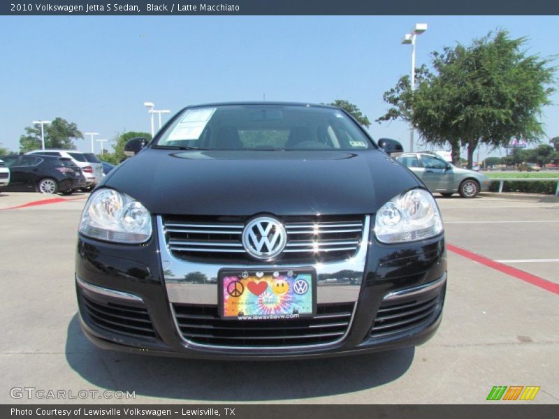 Black / Latte Macchiato 2010 Volkswagen Jetta S Sedan