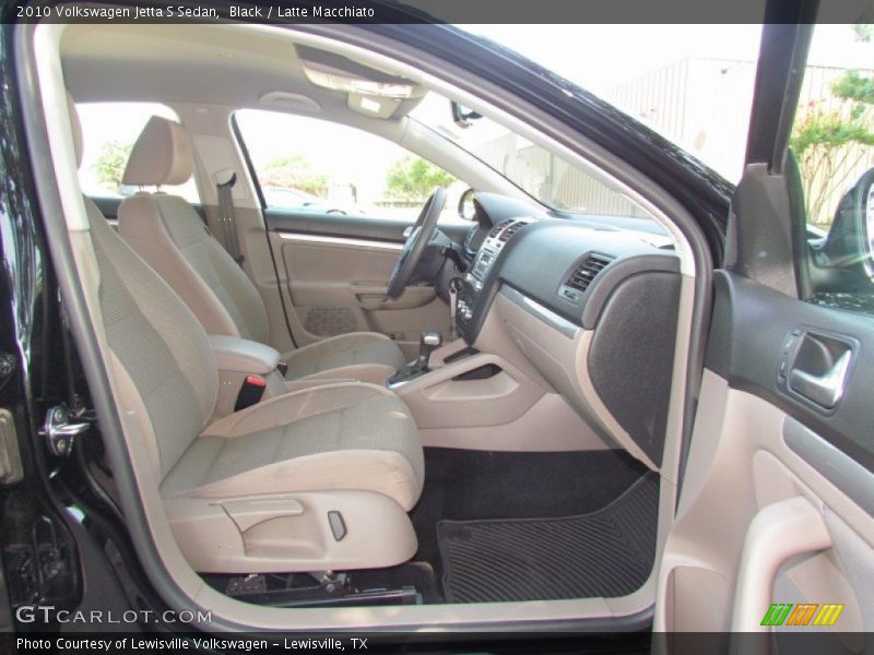 Black / Latte Macchiato 2010 Volkswagen Jetta S Sedan