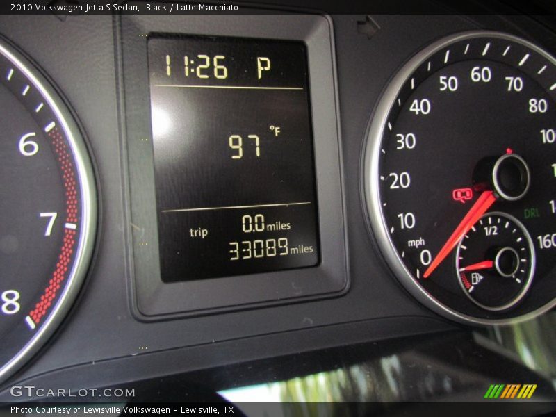 Black / Latte Macchiato 2010 Volkswagen Jetta S Sedan