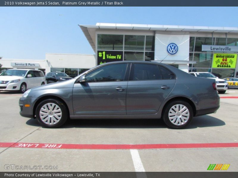 Platinum Grey Metallic / Titan Black 2010 Volkswagen Jetta S Sedan