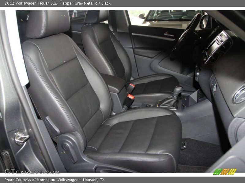 Pepper Gray Metallic / Black 2012 Volkswagen Tiguan SEL