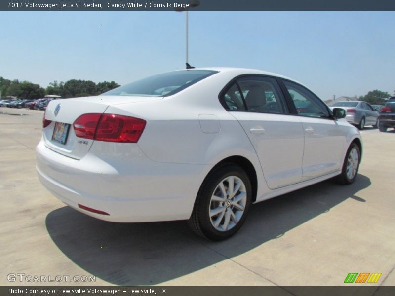 Candy White / Cornsilk Beige 2012 Volkswagen Jetta SE Sedan