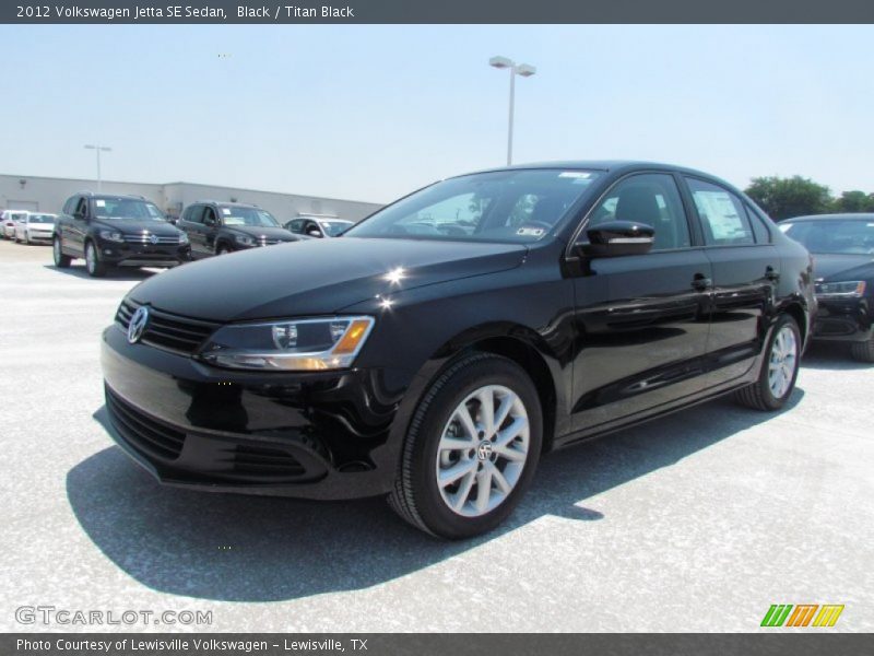 Black / Titan Black 2012 Volkswagen Jetta SE Sedan