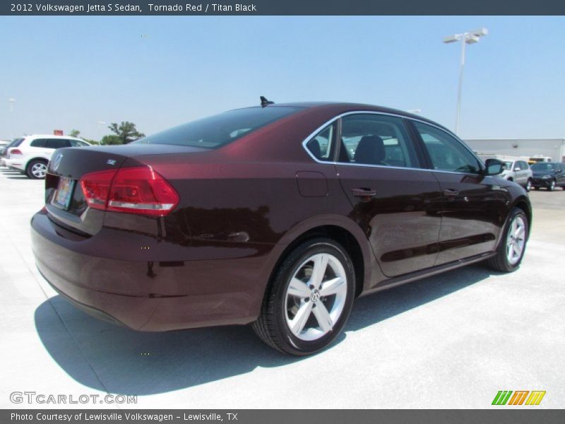 Tornado Red / Titan Black 2012 Volkswagen Jetta S Sedan