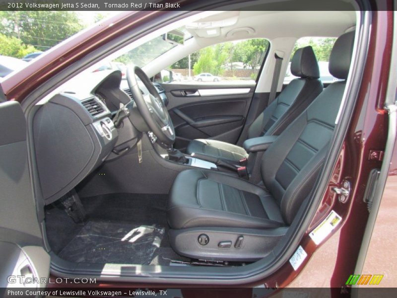Tornado Red / Titan Black 2012 Volkswagen Jetta S Sedan