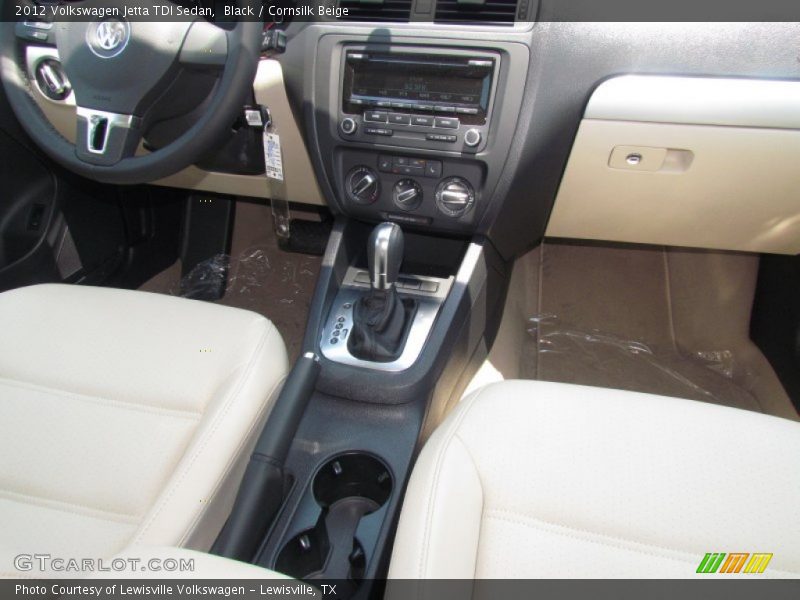 Black / Cornsilk Beige 2012 Volkswagen Jetta TDI Sedan