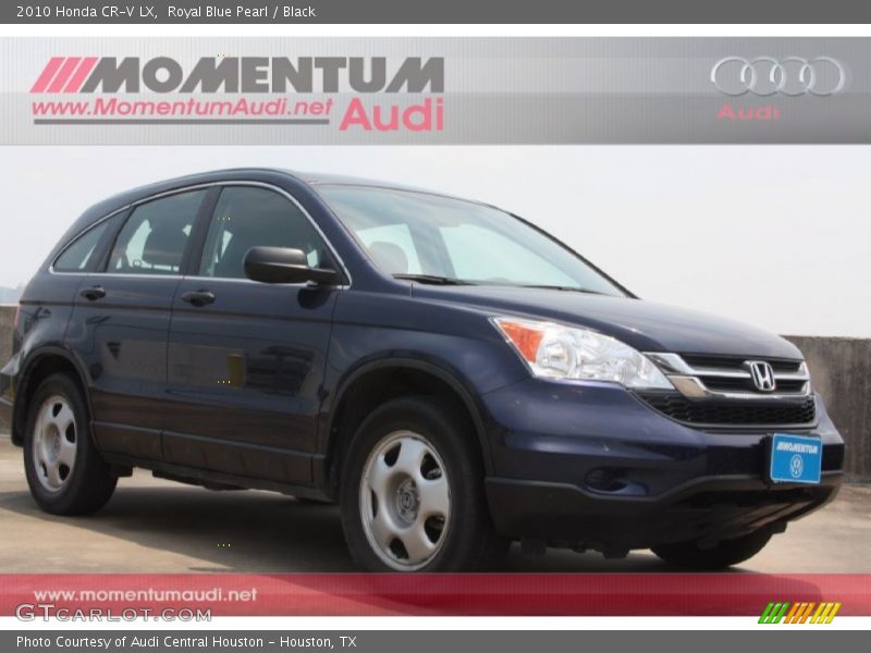 Royal Blue Pearl / Black 2010 Honda CR-V LX