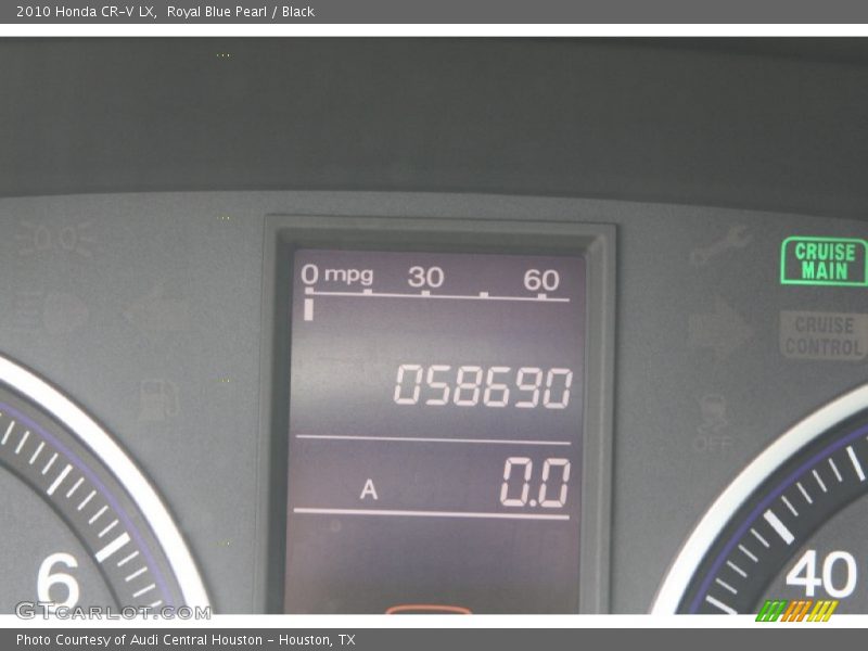 Royal Blue Pearl / Black 2010 Honda CR-V LX