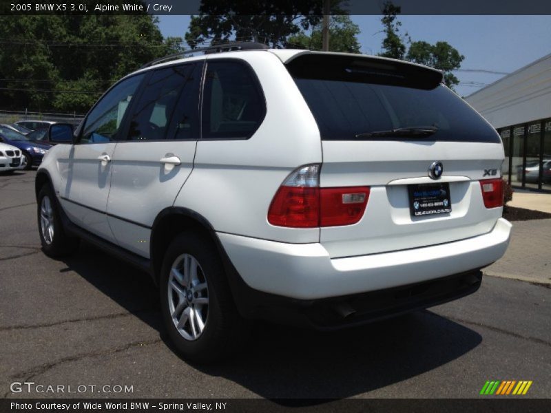 Alpine White / Grey 2005 BMW X5 3.0i