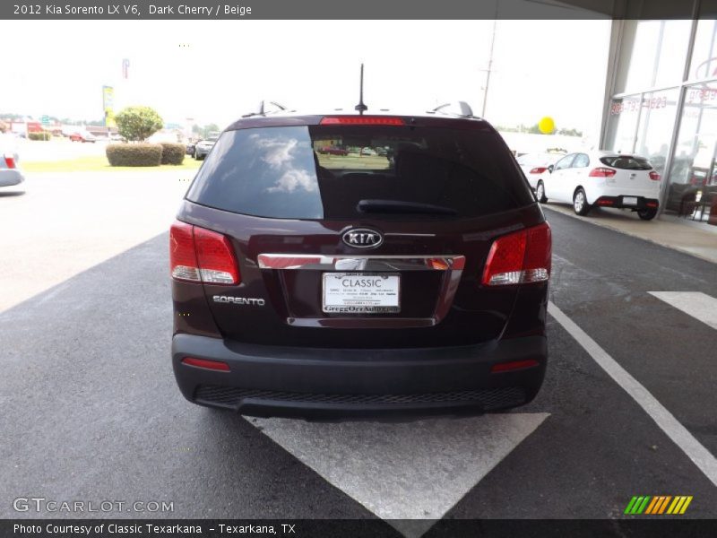 Dark Cherry / Beige 2012 Kia Sorento LX V6