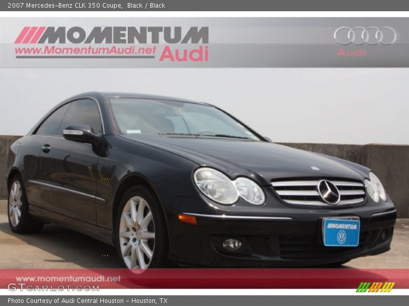 Black / Black 2007 Mercedes-Benz CLK 350 Coupe