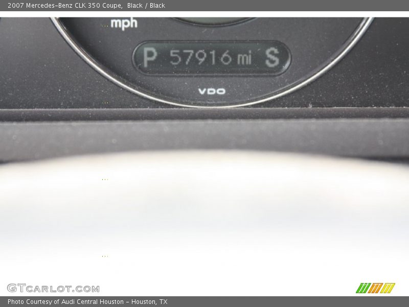 Black / Black 2007 Mercedes-Benz CLK 350 Coupe