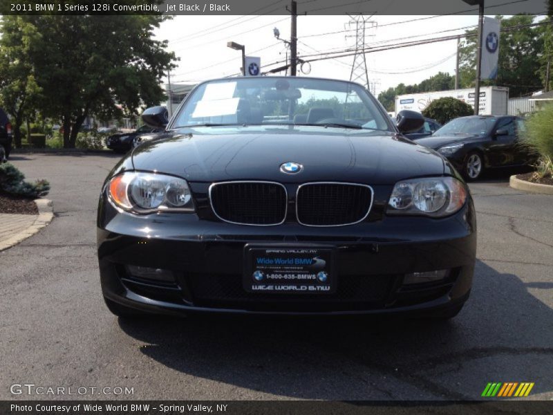 Jet Black / Black 2011 BMW 1 Series 128i Convertible