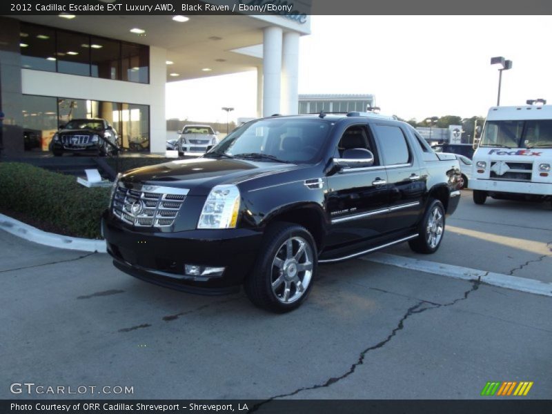 Black Raven / Ebony/Ebony 2012 Cadillac Escalade EXT Luxury AWD
