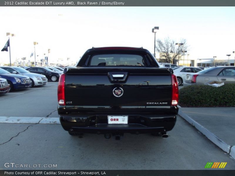 Black Raven / Ebony/Ebony 2012 Cadillac Escalade EXT Luxury AWD