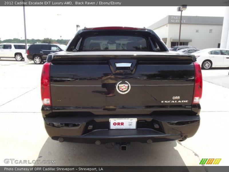 Black Raven / Ebony/Ebony 2012 Cadillac Escalade EXT Luxury AWD