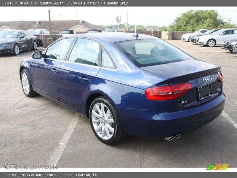 Scuba Blue Metallic / Titanium Gray 2013 Audi A4 2.0T quattro Sedan