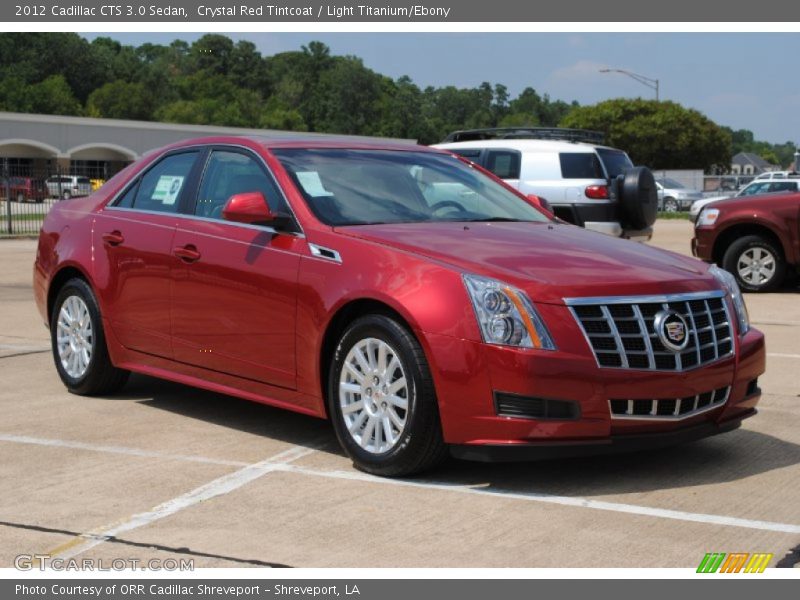 Crystal Red Tintcoat / Light Titanium/Ebony 2012 Cadillac CTS 3.0 Sedan