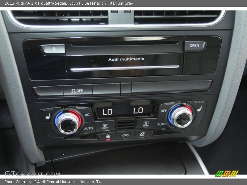 Controls of 2013 A4 2.0T quattro Sedan