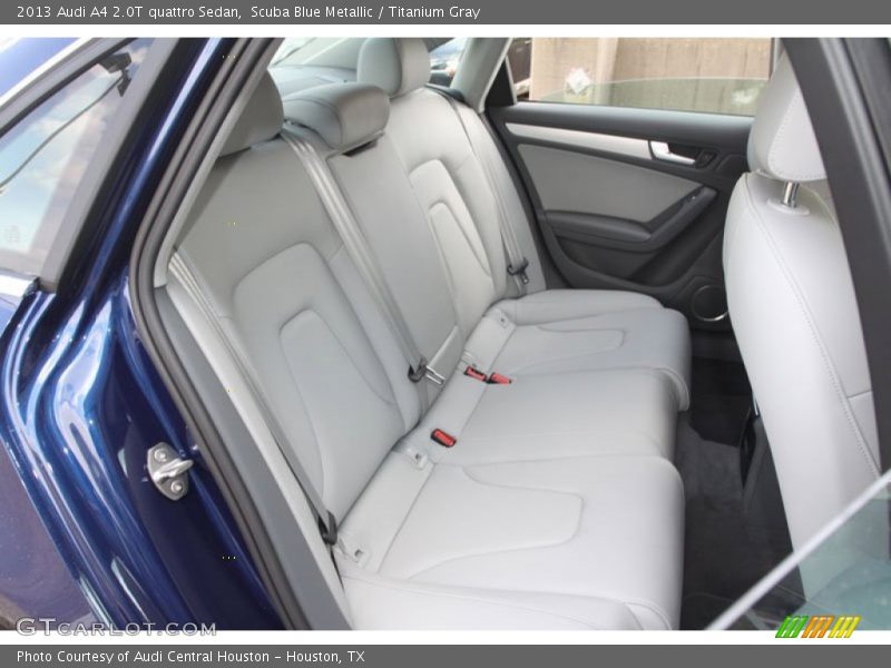 Rear Seat of 2013 A4 2.0T quattro Sedan