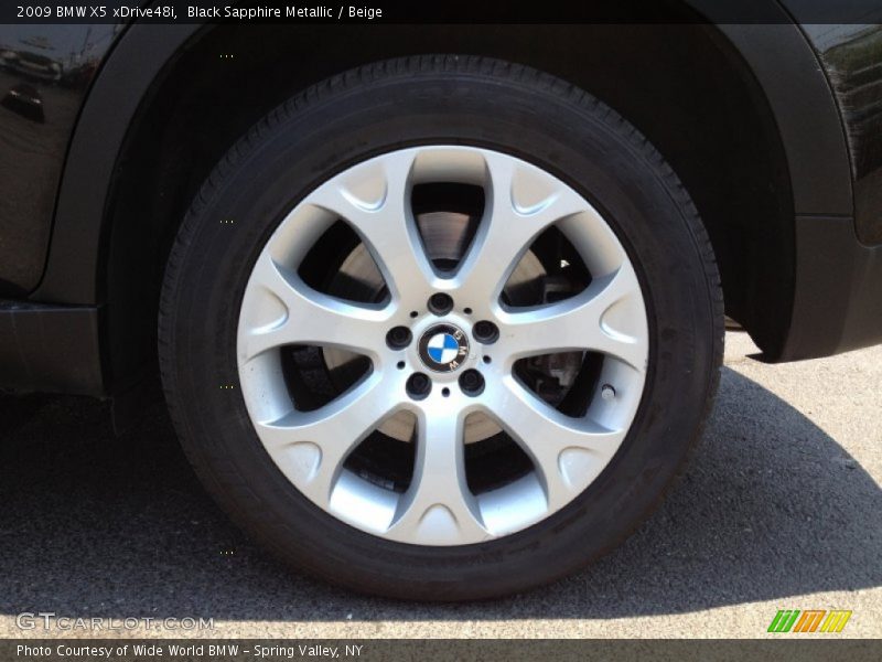 Black Sapphire Metallic / Beige 2009 BMW X5 xDrive48i