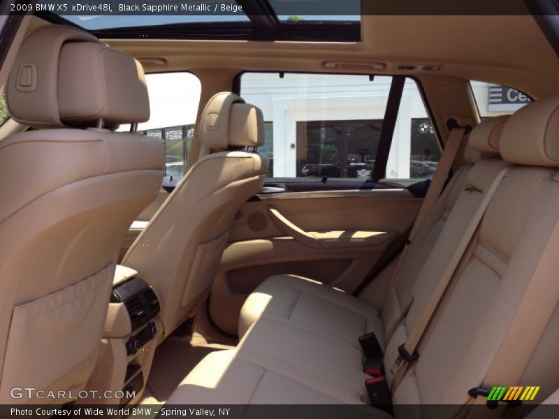 Black Sapphire Metallic / Beige 2009 BMW X5 xDrive48i