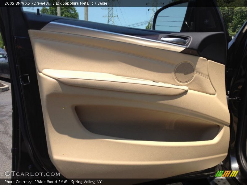 Black Sapphire Metallic / Beige 2009 BMW X5 xDrive48i