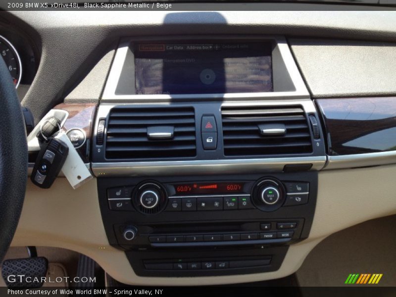 Black Sapphire Metallic / Beige 2009 BMW X5 xDrive48i