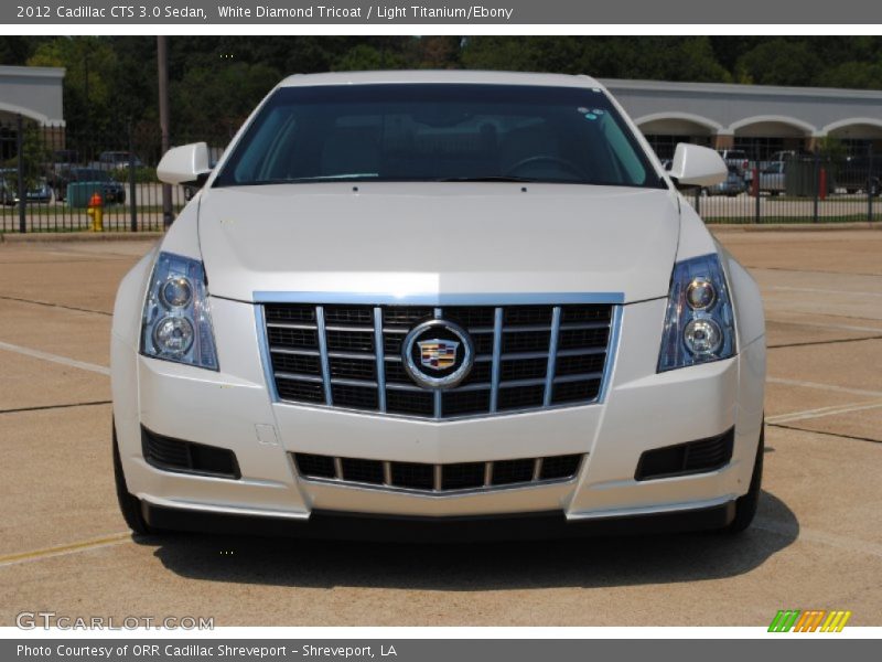 White Diamond Tricoat / Light Titanium/Ebony 2012 Cadillac CTS 3.0 Sedan