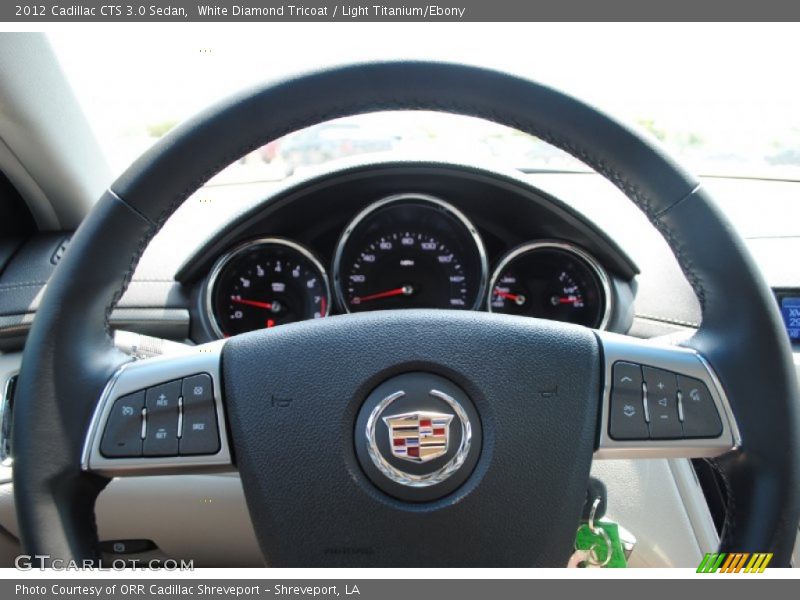 White Diamond Tricoat / Light Titanium/Ebony 2012 Cadillac CTS 3.0 Sedan