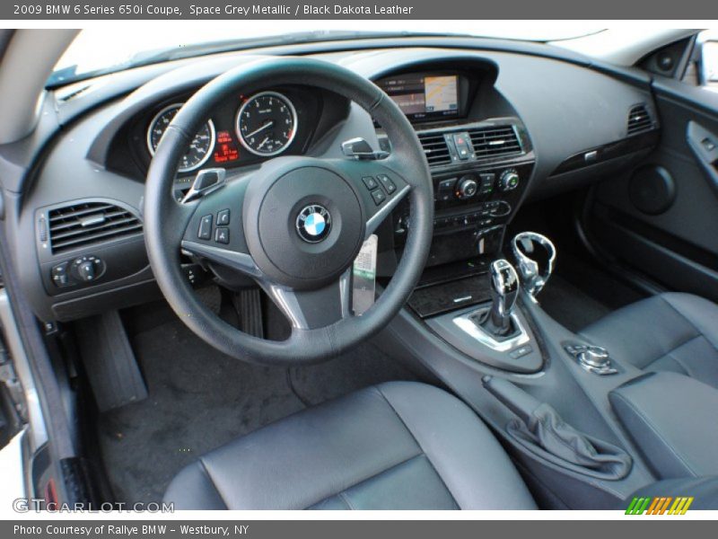 Space Grey Metallic / Black Dakota Leather 2009 BMW 6 Series 650i Coupe