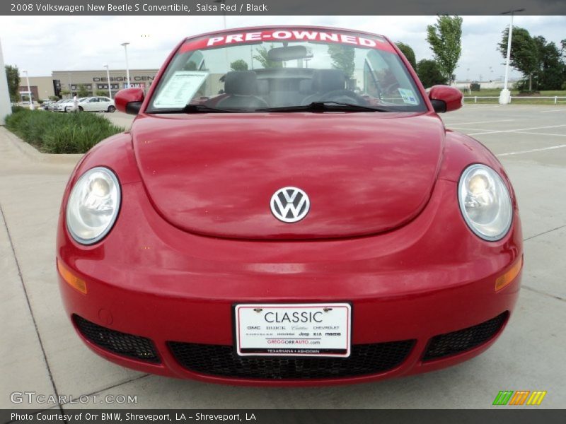 Salsa Red / Black 2008 Volkswagen New Beetle S Convertible