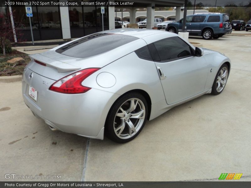 Brilliant Silver / Black Leather 2009 Nissan 370Z Sport Touring Coupe