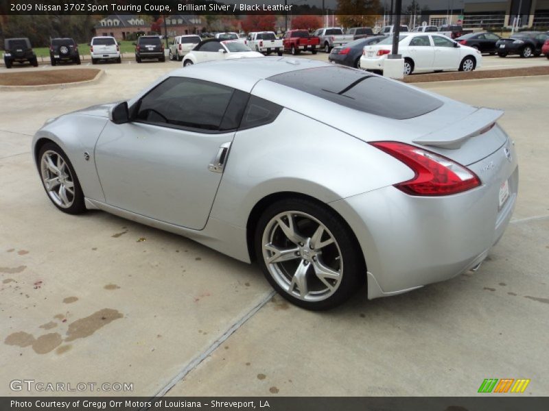 Brilliant Silver / Black Leather 2009 Nissan 370Z Sport Touring Coupe