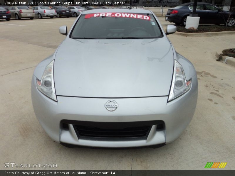 Brilliant Silver / Black Leather 2009 Nissan 370Z Sport Touring Coupe
